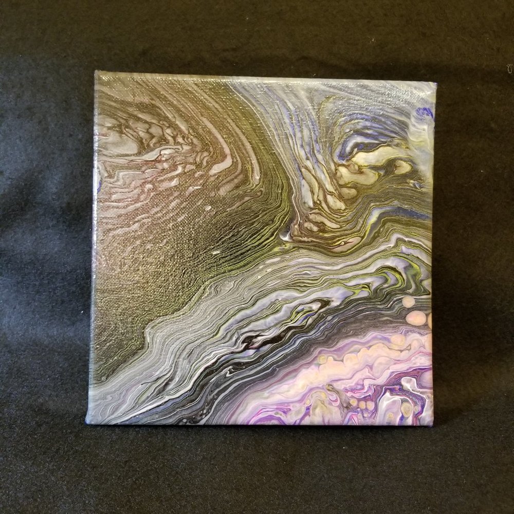 NEW! Handmade abstract art: "Lavender's Blue" - Picture 1 of 6